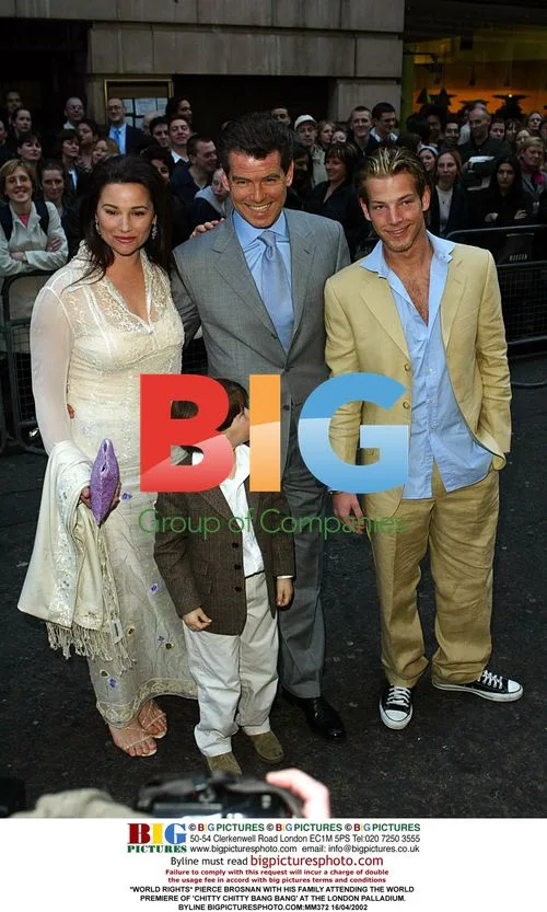 PIERCE BROSNAN WITH FAMILY AT 'CHITTY CHITTY BANG BANG' PREMIERE