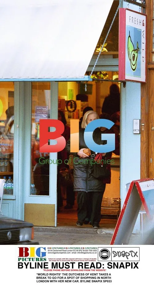 Dutchess of Kent Goes Shopping in North London