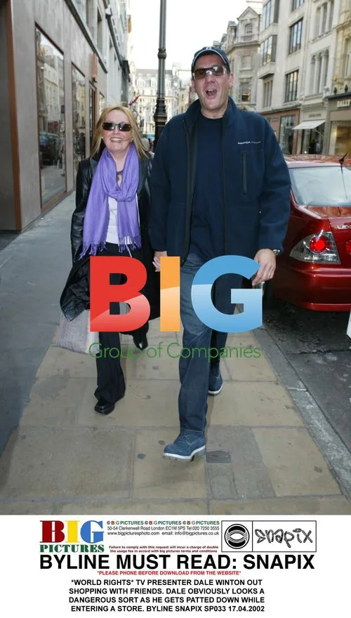 TV Presenter Dale Winton Out Shopping