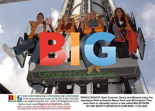 Noel, Suzanne, Danny and Myleene at Drayton Manor