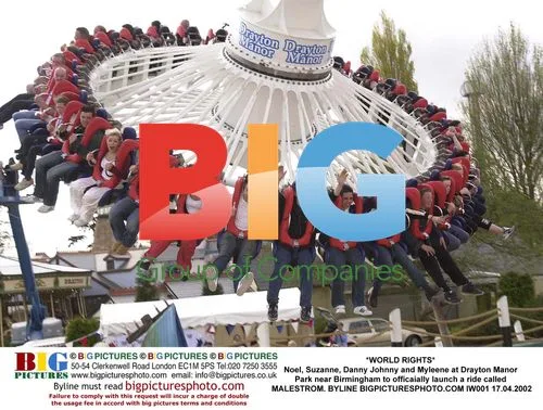 Celebrities Launch Malestrom Ride at Drayton Manor
