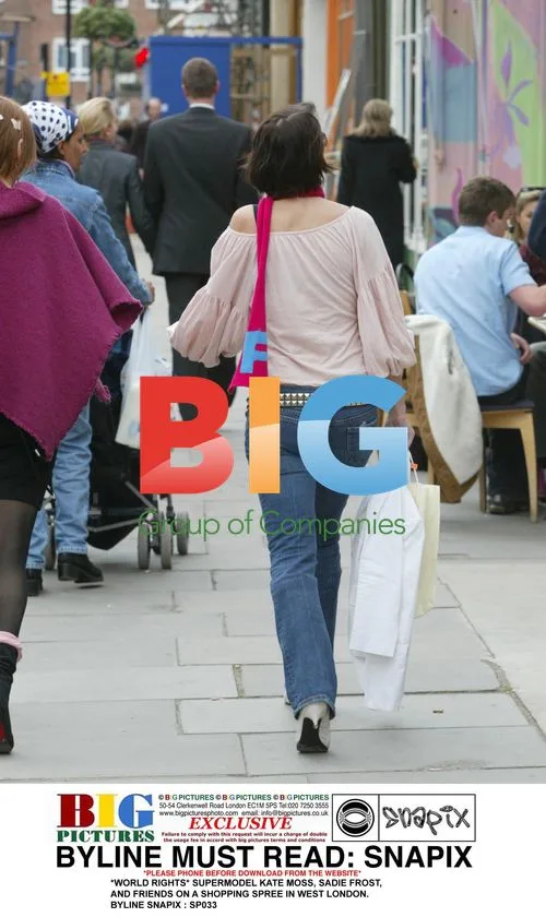 Kate Moss, Sadie Frost Shopping in West London