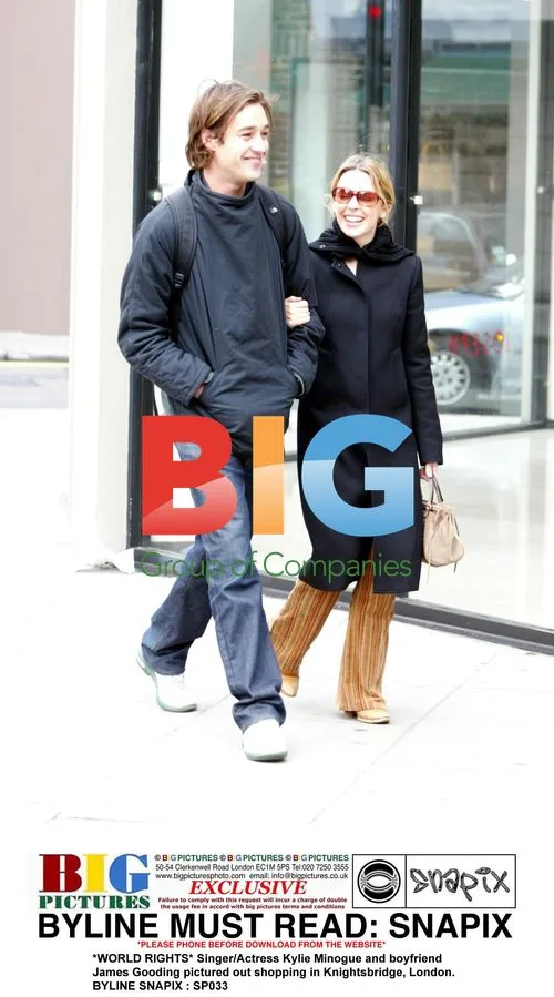 Kylie Minogue and James Gooding shopping in London
