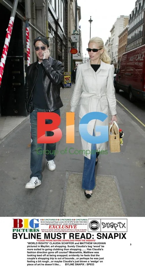 Claudia Schiffer and Matthew Vaughan Art Shopping