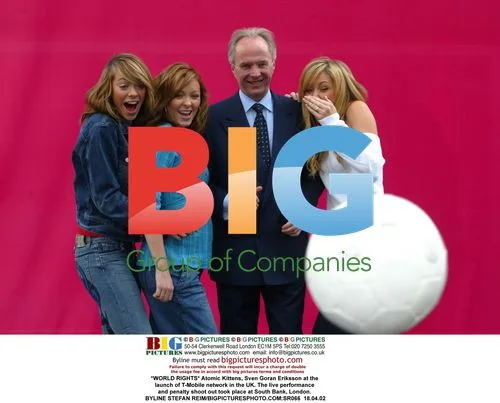 Atomic Kittens and Sven Goran Eriksson at T-Mobile Launch