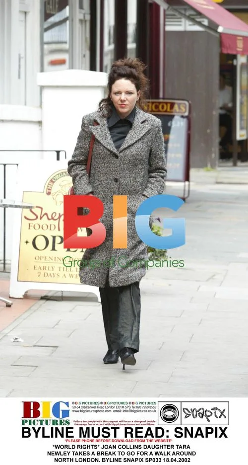 Joan Collins' Daughter Tara Newley Takes North London Walk