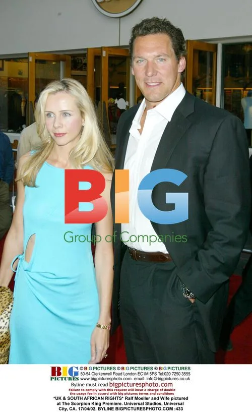 Ralf Moeller and Wife at The Scorpion King Premiere
