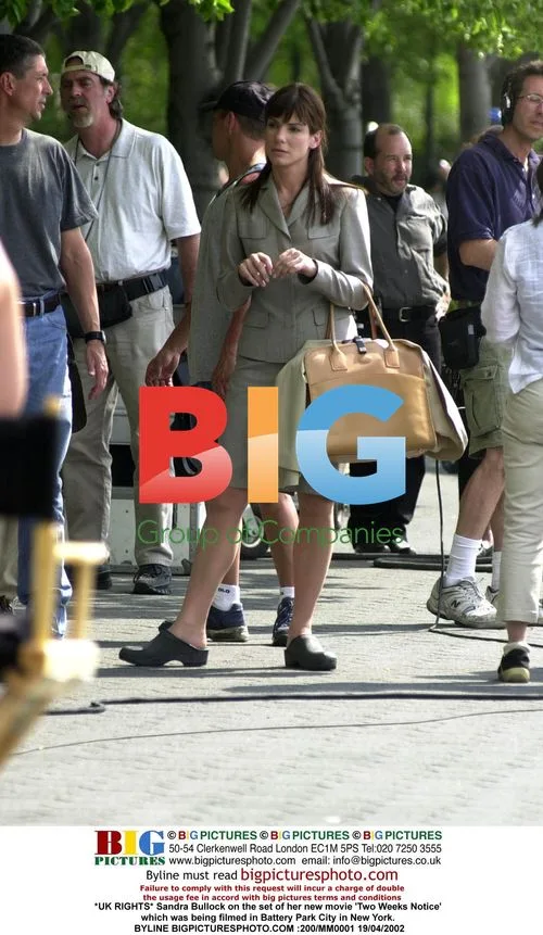Sandra Bullock on set of 'Two Weeks Notice'