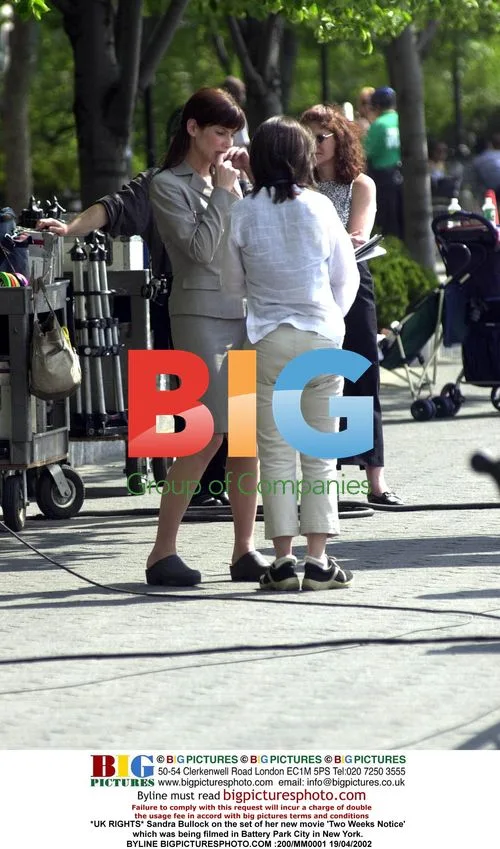 Sandra Bullock on set of 'Two Weeks Notice'