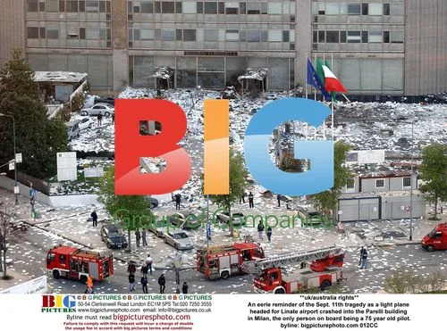 Light plane crashes into Pirelli building in Milan