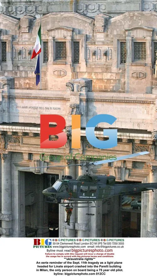 Light plane crashes into Pirelli building in Milan