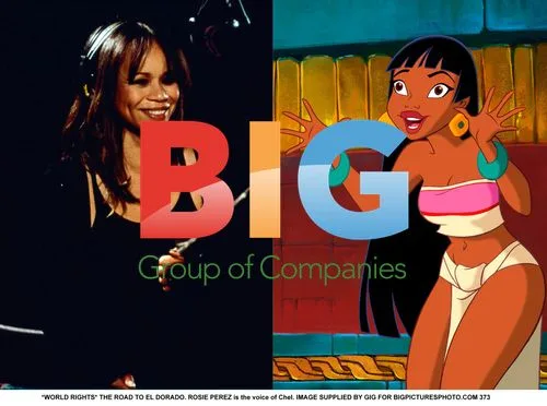 THE ROAD TO EL DORADO film still with ROSIE PEREZ