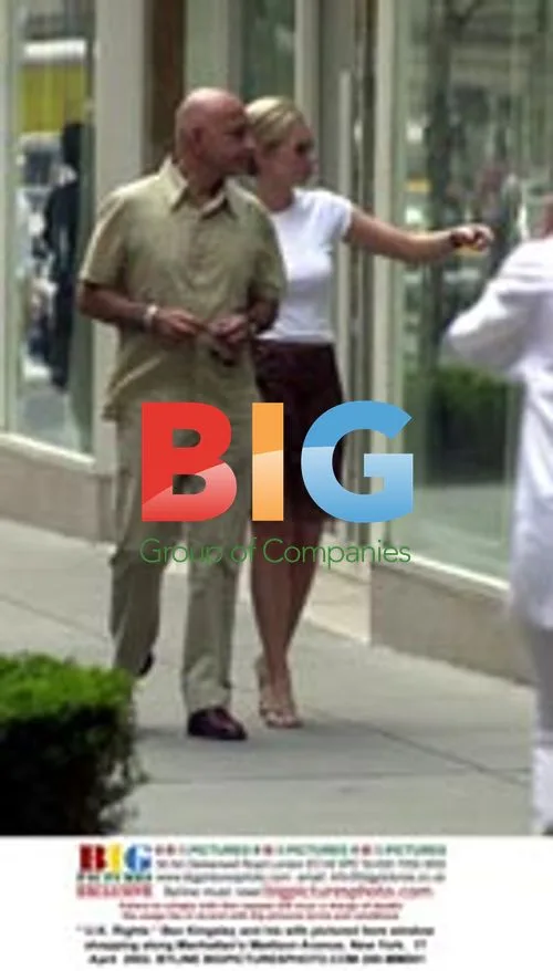 Ben Kingsley and Wife Window Shopping in NYC
