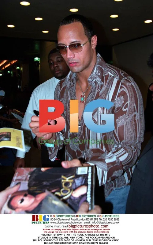 The Rock arrives at MTV Studios in NYC