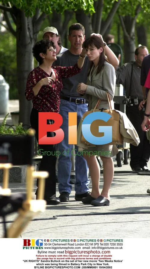 Sandra Bullock on the set of 'Two Weeks Notice'