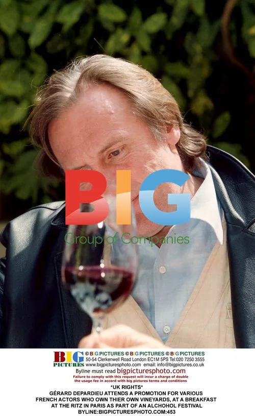 Gerard Depardieu at Paris wine event