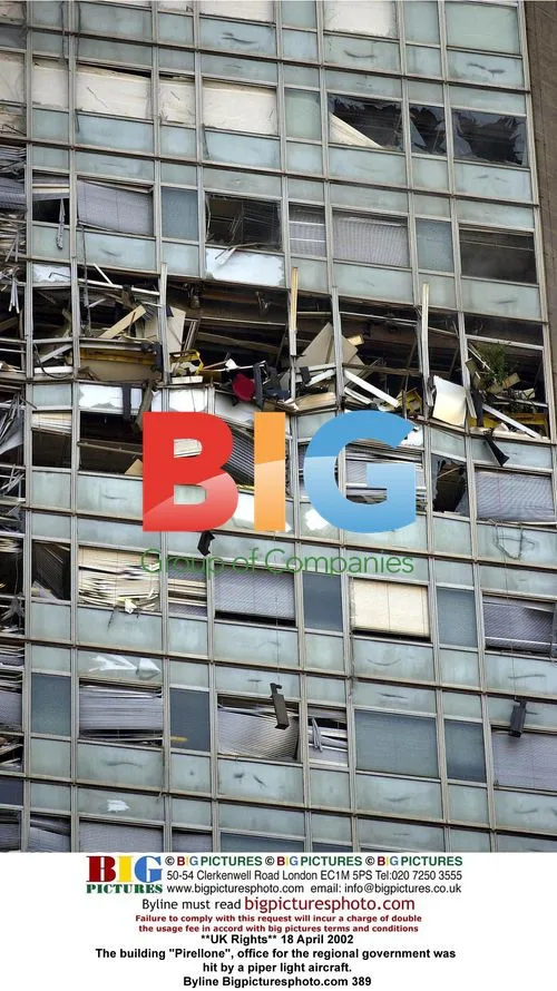Piper Light Aircraft Hits Pirellone Building