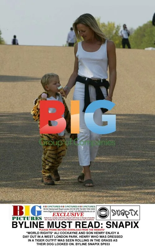 Ali Cockayne and Son Henry Play in Park