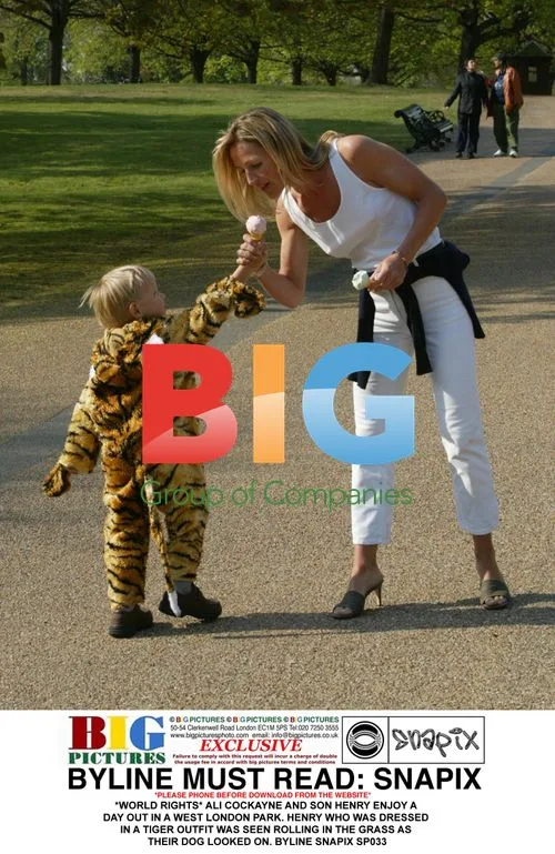 Ali Cockayne and son Henry enjoy day out in London park