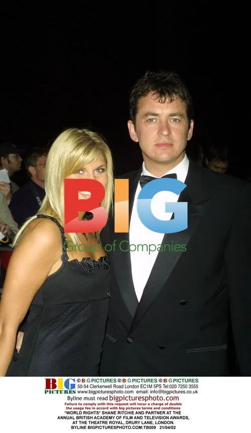 Shane Ritchie and partner at BAFTA awards
