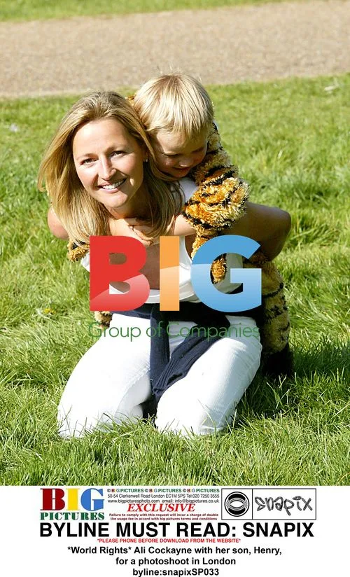 Ali Cockayne and son Henry in London