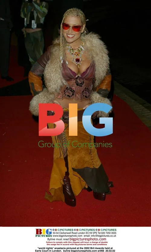 Anastacia at the 2002 Brit Awards