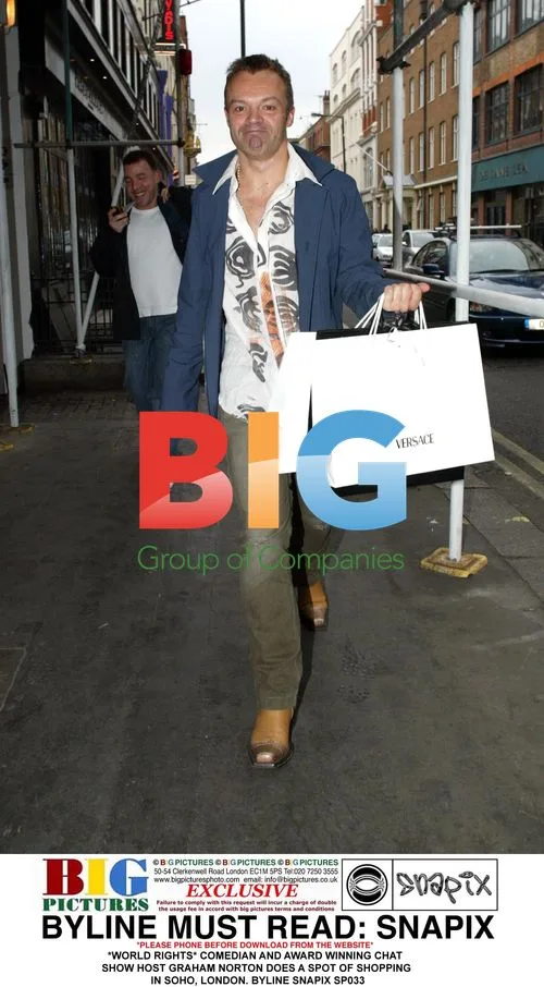 Graham Norton Shopping in Soho, London