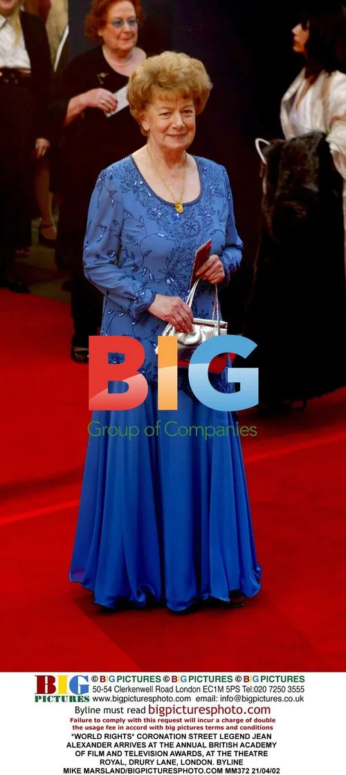 CORONATION STREET LEGEND JEAN ALEXANDER AT BAFTA AWARDS