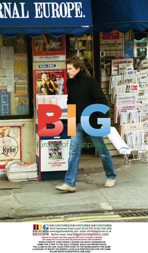 Hugh Grant Leaves for Golf