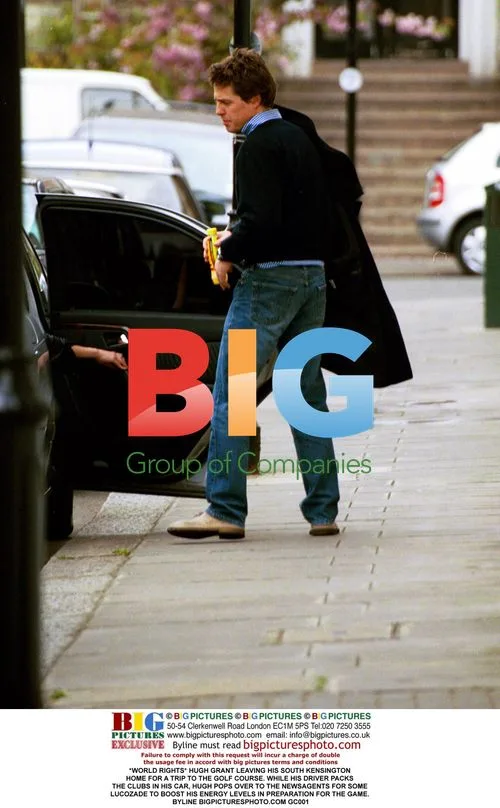 Hugh Grant leaving for golf