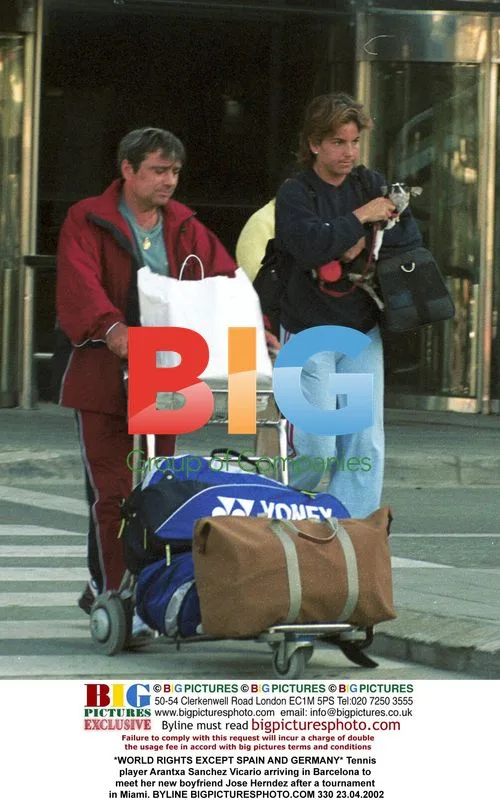 Arantxa Sanchez Vicario arrives in Barcelona