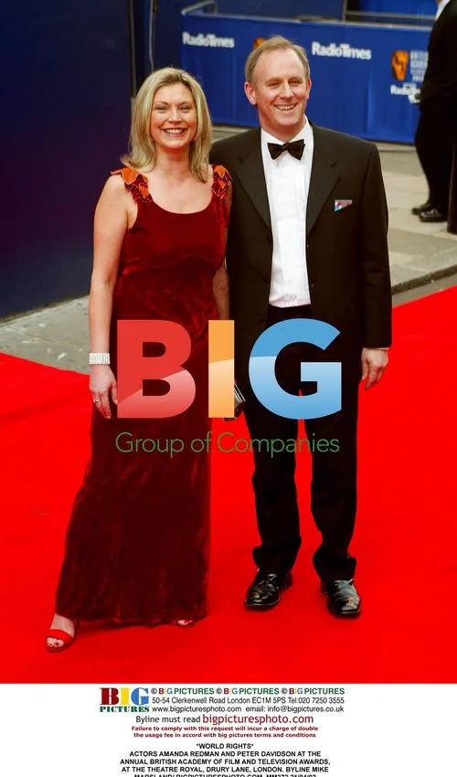 Actors Amanda Redman and Peter Davidson at BAFTA Awards
