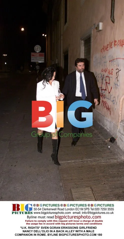 Eriksson's Girlfriend with Male Companion in Rome