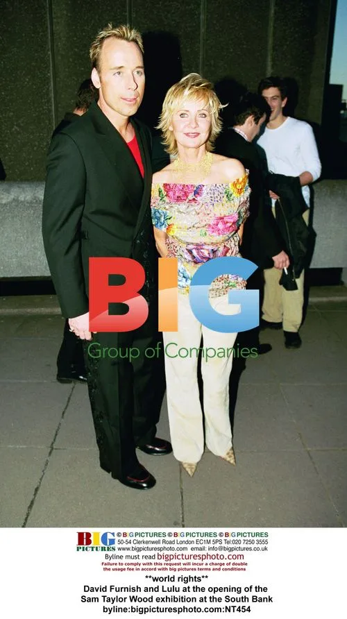 David Furnish and Lulu at Sam Taylor Wood Exhibition