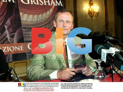 John Grisham Photographed in Rome for Book Launch