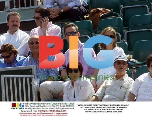 Princess Christina of Monaco at Tennis Match