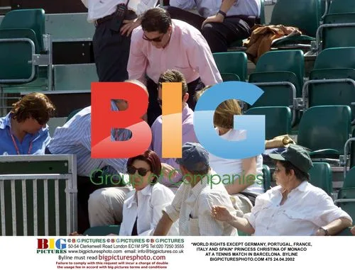 Princess Christina of Monaco at Tennis Match
