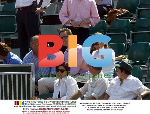 Princess Christina of Monaco at Tennis Match