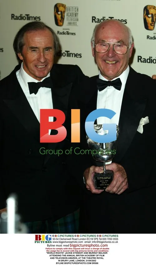 Jackie Stewart and Murray Walker at BAFTA Awards