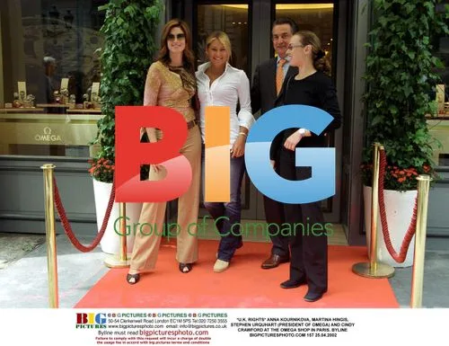 Celebrities at Omega Shop in Paris