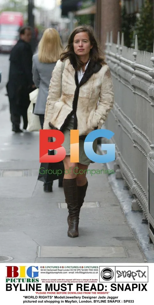 Jade Jagger Shopping in Mayfair, London
