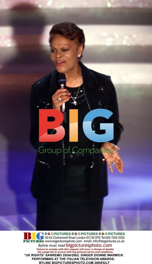 Singer Dionne Warwick performs at Italian awards