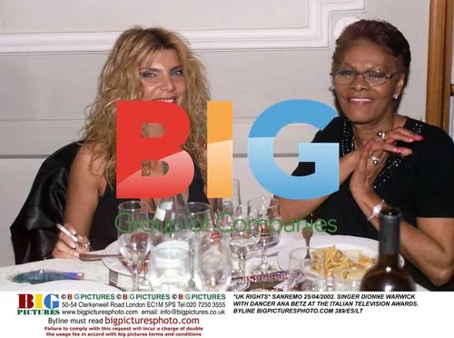 Dionne Warwick and Ana Betz at Italian TV Awards