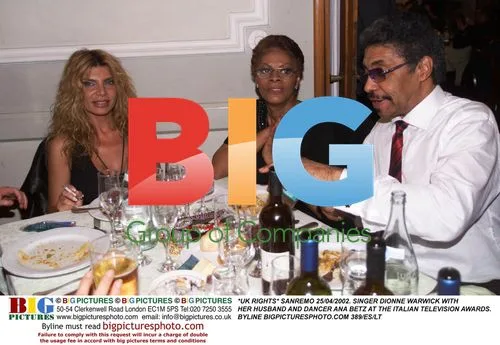 Dionne Warwick and Husband at Italian TV Awards