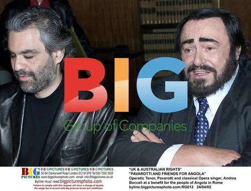 Pavarotti and Bocceli at Angola Benefit