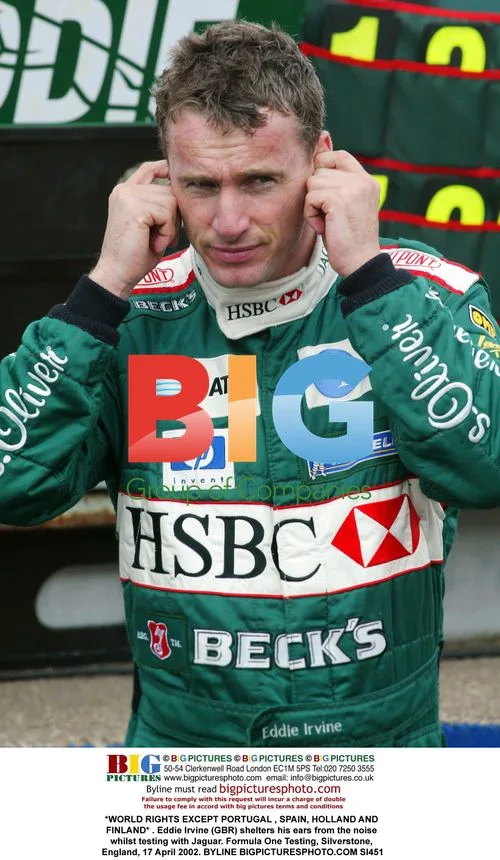 Eddie Irvine Tests with Jaguar at Silverstone