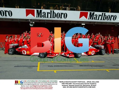Ferrari team tests Vodafone at Spanish GP