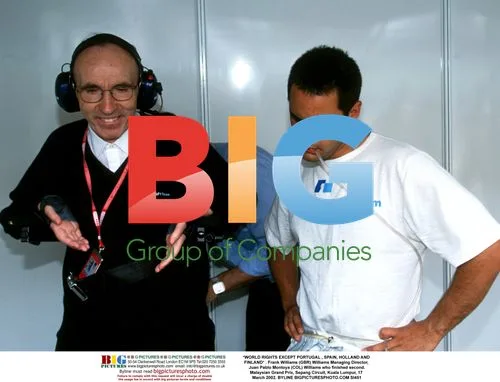 Frank Williams and Juan Pablo Montoya at Malaysian Grand Prix