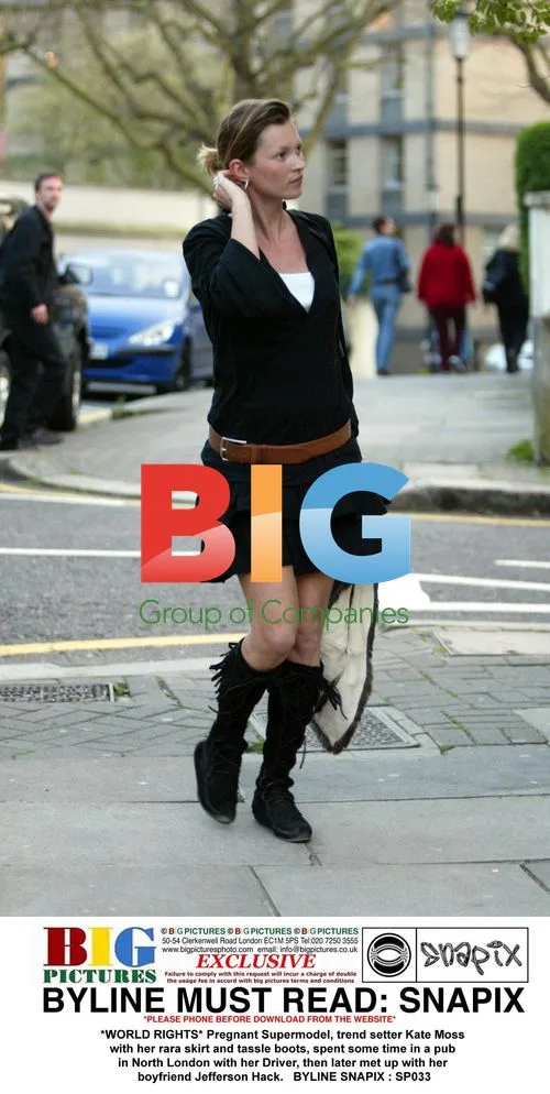 Kate Moss Spotted in North London