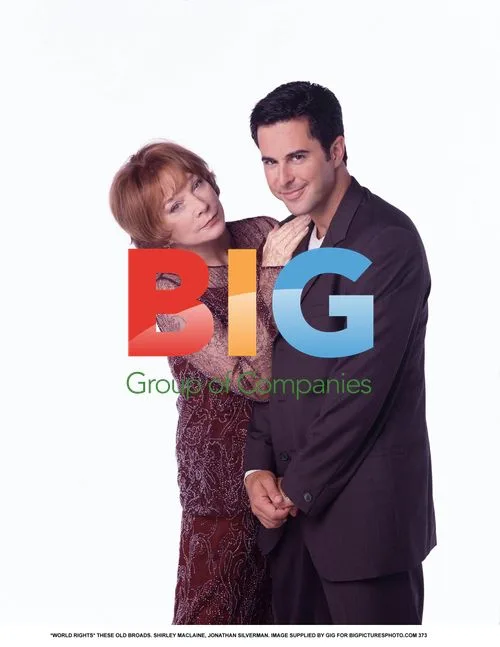 Shirley MacLaine and Jonathan Silverman on set